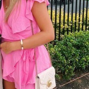 pink american threads romper